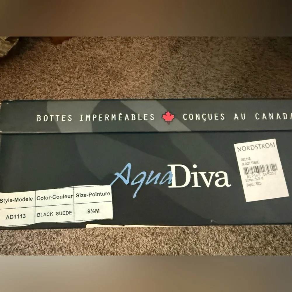 New in box, Aqua Diva tall black suede boots size 9.5 
I also have them in a 10 - Picture 10 of 16